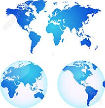 Vector maps of earth