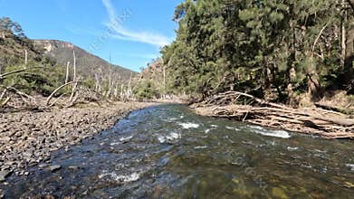 Rapids of the Shoalhaven river wilderness