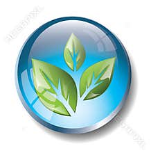 Blue eco badge