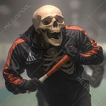 Skeleton Baseball Player - A Shocking Twist on Sports
