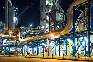 Piping system in industrial plant