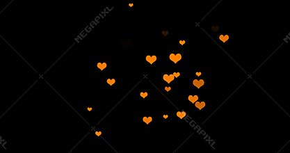 Live reactions of colorful hearts icons illustration.