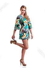 70s teenager with high heels