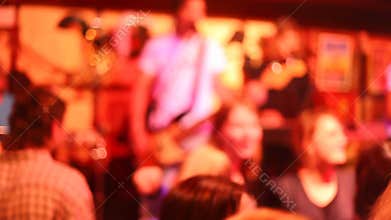 Disco panorama at blured
