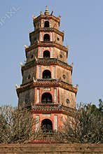 temple of the celestial lady in hue - vietnam