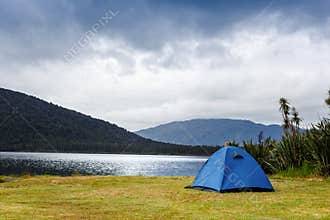 Camping in the wilderness