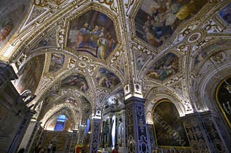 Interior of the Amalfi Cathedral in Italy
