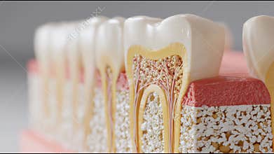 Model Demonstrates Periodontal Ligament Breakdown and Its Effects on Dental Health in a Clear Visual Format