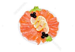 Plate of fish cuts