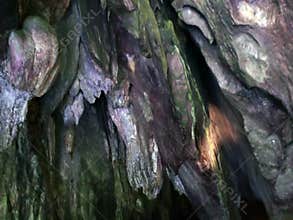 Cave. Underground river on the island of Palawan.