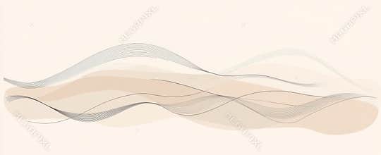 Doodle compilation of straight curves and geometric lines. Assortment of scribbled divider line borders. Modern artwork