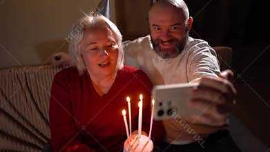 husband and wife celebrate birthday