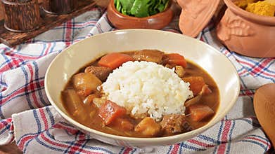 Pork curry rice