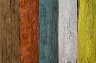 Wood plank colored texture background, painted wooden floor