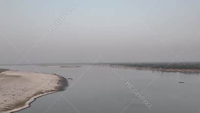 Beautiful Jamuna River 4K Drone Video Bangladesh