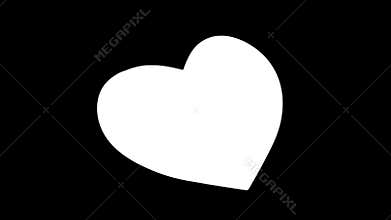 Spinning heart with flag of Bahrain