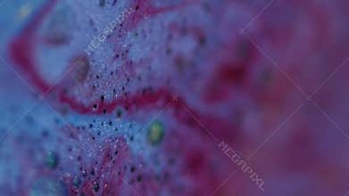 Ripple oil spilling ink paint sparkling water blot