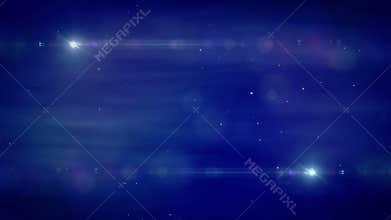 Abstract background colored particles and flare motion