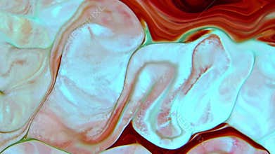 Slow Motion Macro Abstract Pattern Artistic Concept Color Surface Moving Surface Liquid Paint Splashing Art Design Texture