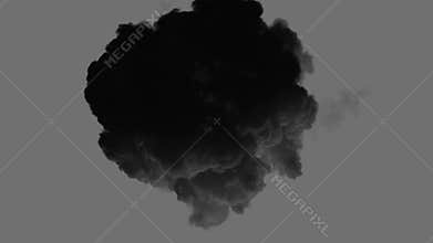 Bomb explosion with alpha channel