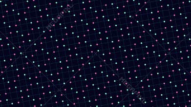 Colorful circles grid pattern vibrant and dynamic geometric design of various sized circles