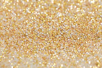 Christmas New Year Gold and Silver Glitter background. Holiday abstract texture