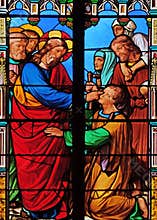 Jesus heals a blind man