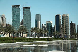 Financial centre in Doha city, Qatar