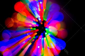Colorful fairy lights