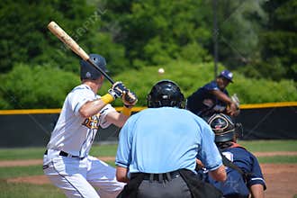 Baseball Game Action Photo from the Intercounty Baseball League