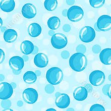 Water bubbles seamless pattern Abstract geometrical circle wallpaper