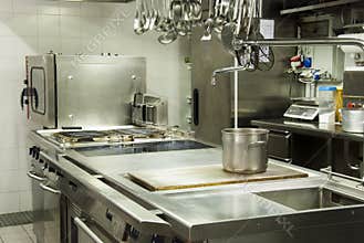 Modern hotel kitchen
