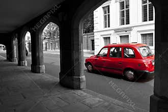 Red London cab