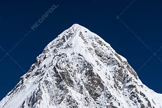 Pumori mountain peak, Himalaya mountain range, Everest region, N