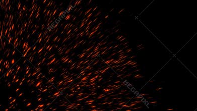 Abstract background with fire sparks