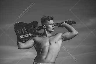 Mens heals body care. Sport, fitness, health concept