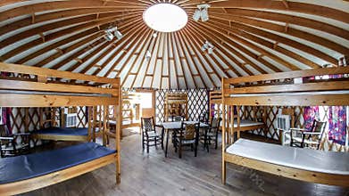 Circular Cabin at Camp Edwards YMCA in East Troy, WI