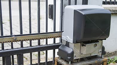 Engine opener for house entrance gate on remote control.