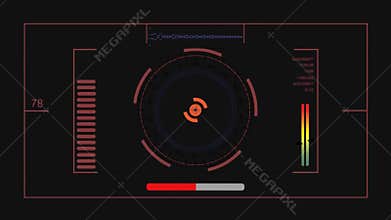 HUD - Heads Up Display animations - black screen