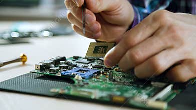 Computer upgrade soldering motherboard technology