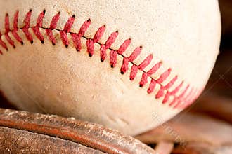 Sports Equipment old Baseball background texture