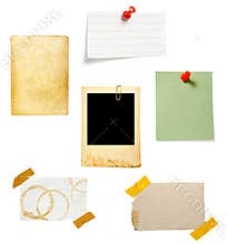 Brown old paper note background