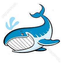 Cartoon whale