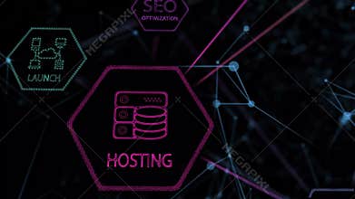 Process of creating web sites, animated schema