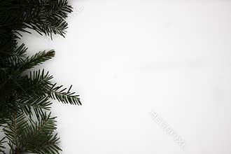 New year decorations on white background.