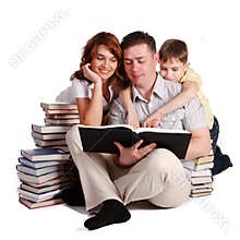 Happy Family reading books
