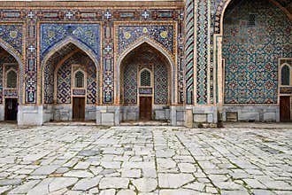 Example of architecture Samarkand, Uzbekistan, Silk Route