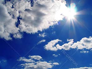 Sky-sun-clouds