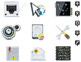 Server administration icons. Part 3