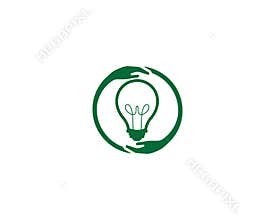 Eco green bulb electrical template design vector